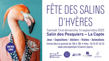 Les 13 et 14 septembre de 10h à 18h LA FÊTE DES SALINS - Édition spéciale les 50 ans du conservatoire du littoral