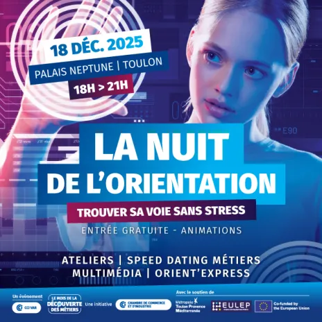 La Nuit de l'orientation "Trouver sa voie" le 18 décembre 2025 à Toulon