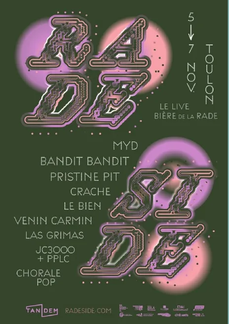Concert - Venin Carmin + Las Grimas - Festival Rade Side 2026_Toulon
