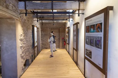 Tympan du salin des Pesquiers restauré