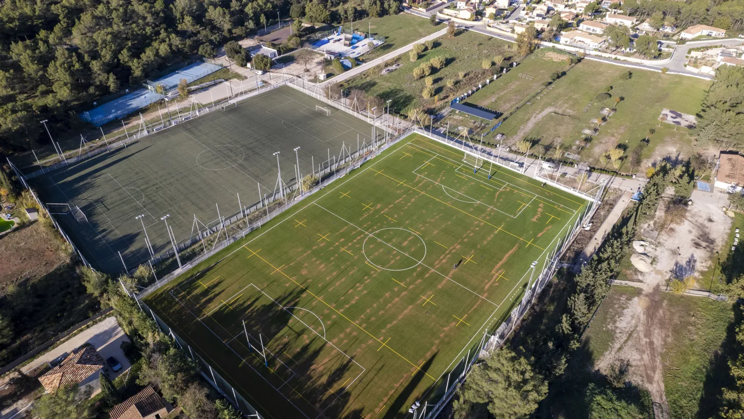 Base Nature et Sports du Vallon du Soleil, vue drone