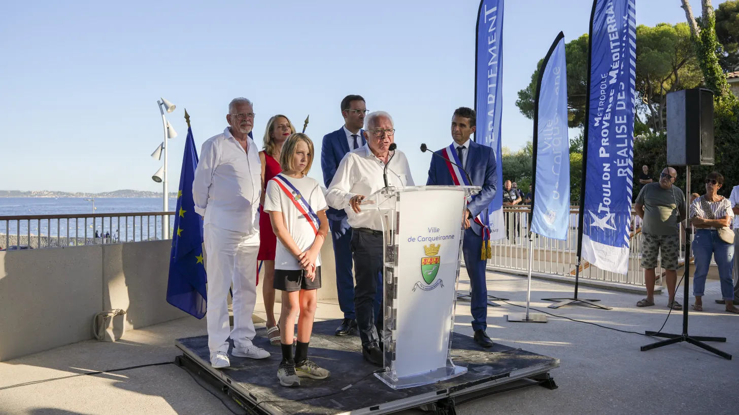 Nouvelle esplanade - Port des Salettes à Carqueiranne