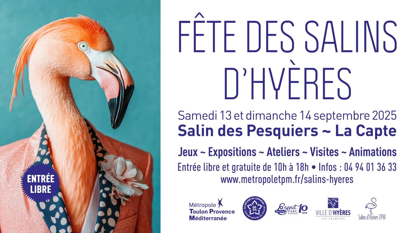 Les 13 et 14 septembre de 10h à 18h   LA FÊTE DES SALINS - Édition spéciale les 50 ans du conservatoire du littoral 
