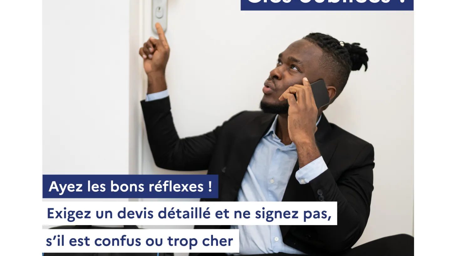 Clés oubliées ? Ayez les bons réflexes !