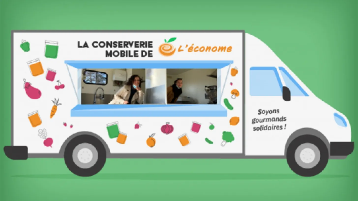 L’association "L'économe" a mis en place une conserverie mobile et solidaire pour lutter contre le gaspillage alimentaire. 