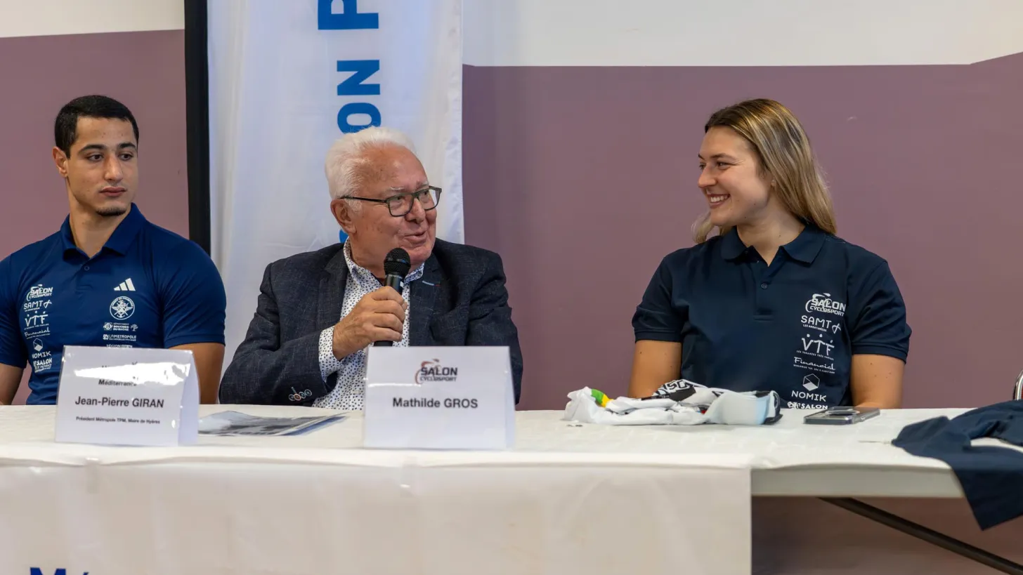 Mathilde Gros et Jean-Pierre Giran au Vélodrome TPM