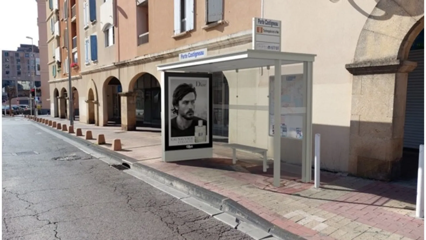 Nouveaux abris-bus Citys Media à Toulon 