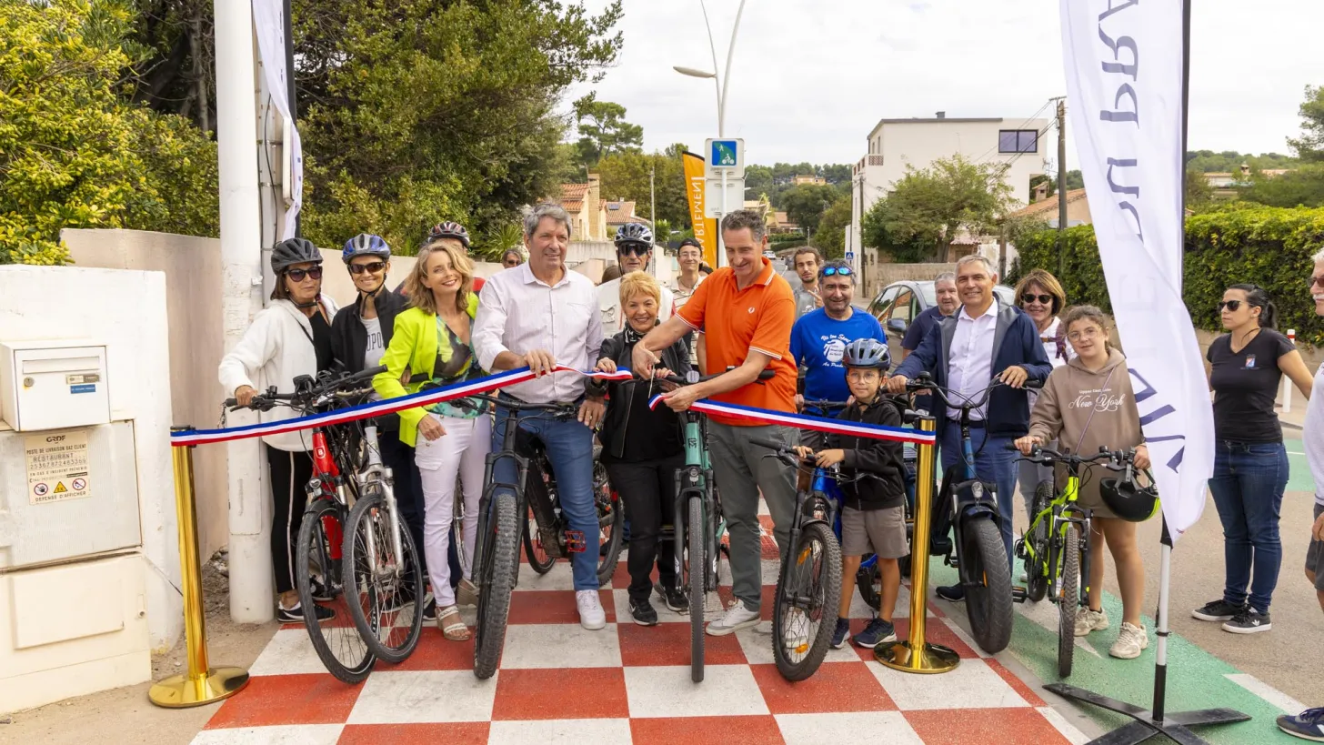 Inauguration - piste cyclable de la Garonne au Pradet
