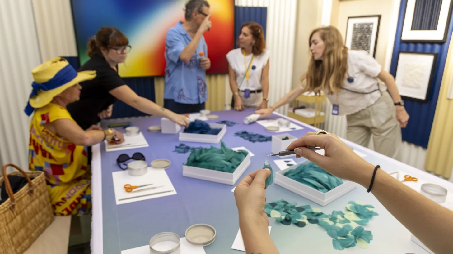 atelier participatif durant le festival de Mode 2023 à la villa Noailles