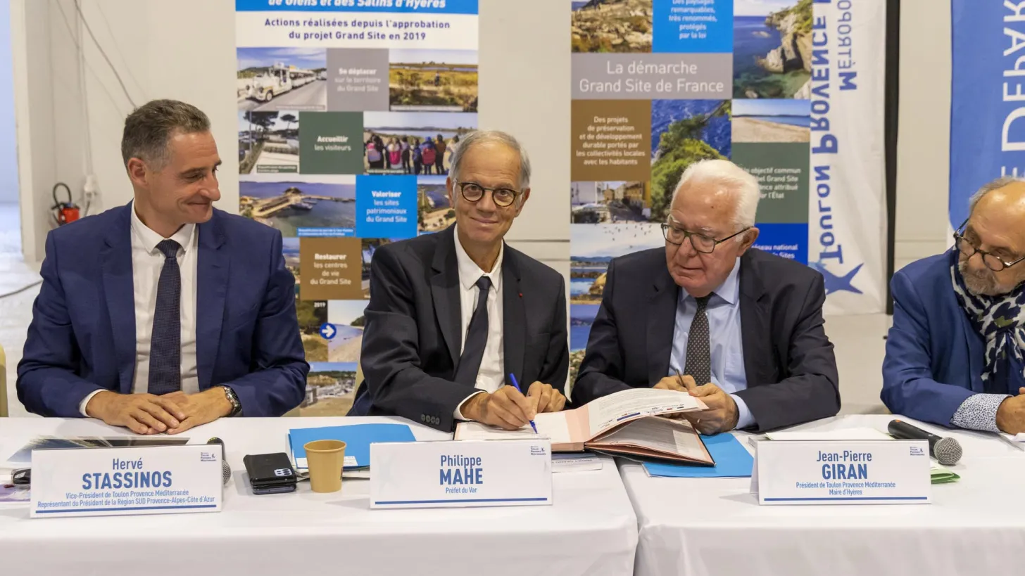 Signature de la convention de partenariat Grand Site