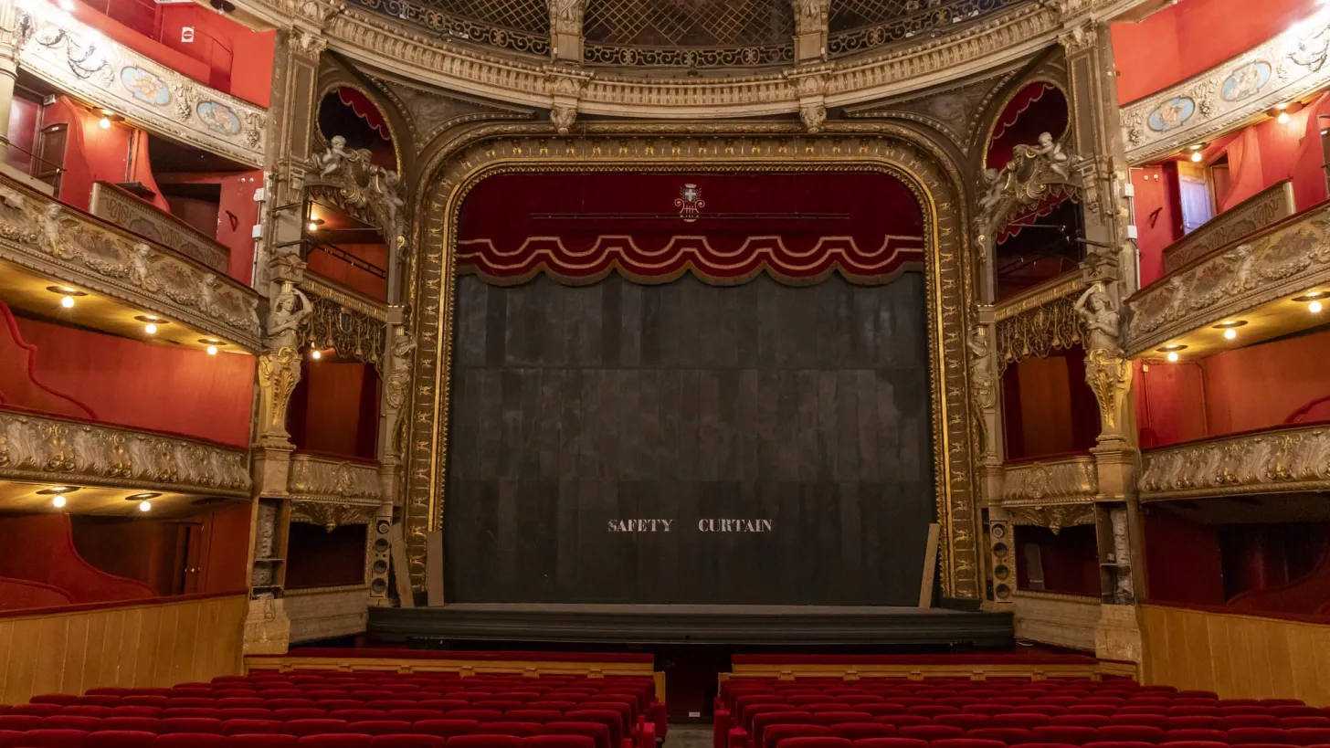 Visite de chantier des travaux à Opéra TPM