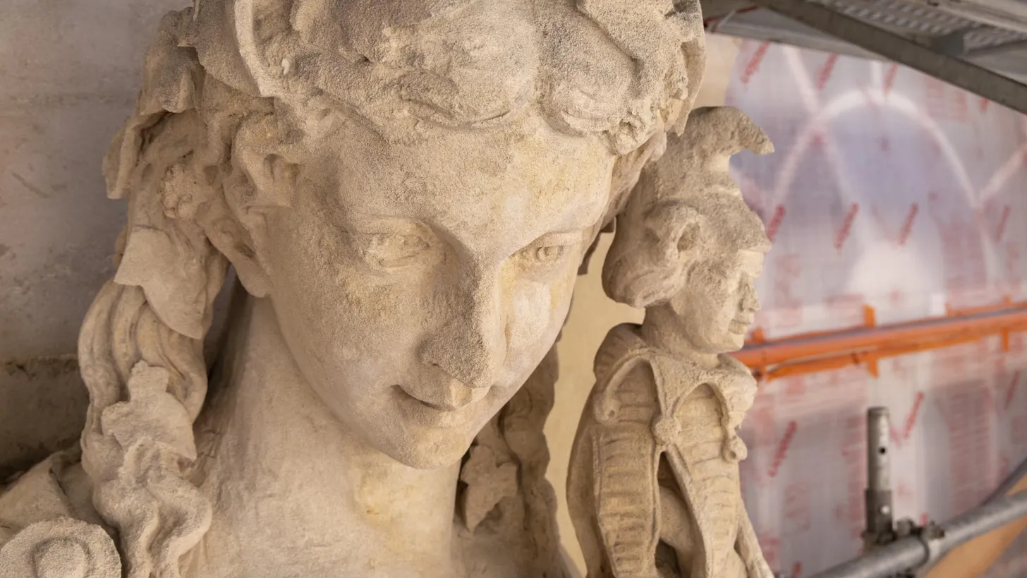 Visite de chantier des travaux à Opéra TPM