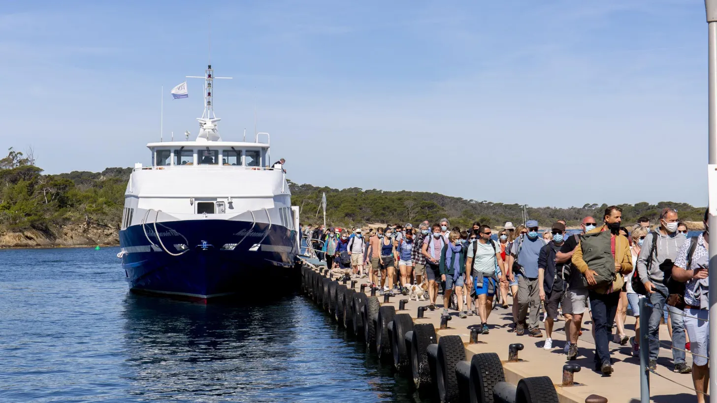 desserte maritime des îles d'or, Porquerolles juin 2021