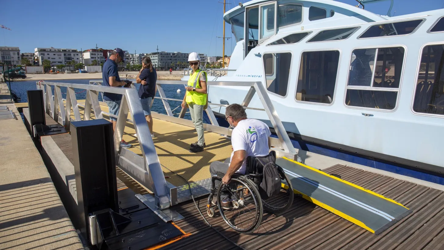 Test Accessibilité - Ponton Porte marine à la Seyne-sur-Mer
