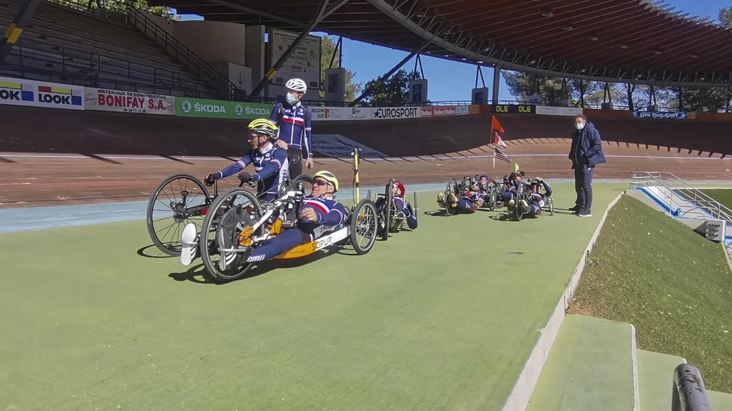 Handisport équipe de France - Vélodrome TPM
