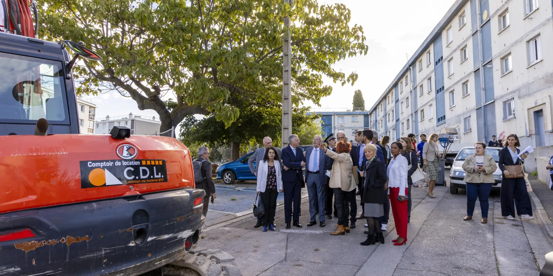 Visite du quartier Sainte Musse lors de la signature du Contrat de ville - Toulon le 10 octobre 2024