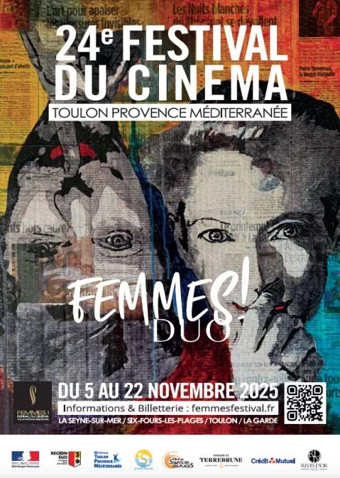 Affiche 24e édition de FEMMES ! FESTIVAL DU CINÉMA TOULON PROVENCE MÉDITERRANÉE