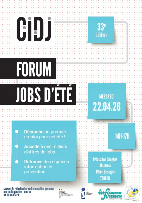 Affiche du forum des jobs d'été 2026