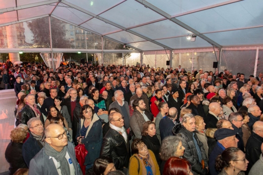 Inauguration Chalucet : malgré la pluie, 5000 personnes étaient présentes pour l'inauguration vendredi soir