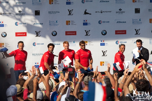 Remise des prix de la Louis Vuitton America's Cup World Series Toulon