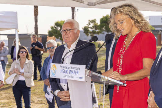 Inauguration ferme de production d’eau potable Helio Water - La Seyne-Sur-Mer  