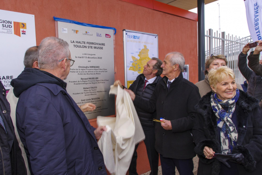 Inauguration halte ferroviaire Sainte Musse