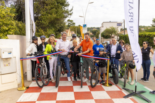 Inauguration - piste cyclable de la Garonne au Pradet