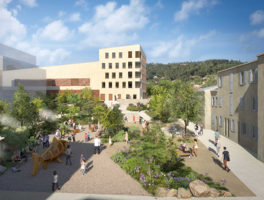 Grand projet urbain à Ollioules (c) Cabinet d'architecture Vezzoni & Associé