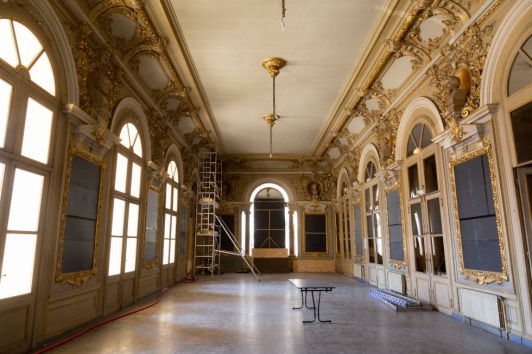Foyer Campra - Opéra de TPM avant restauration des décors