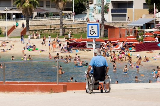  PMR Accès plages du Mourillon à Toulon