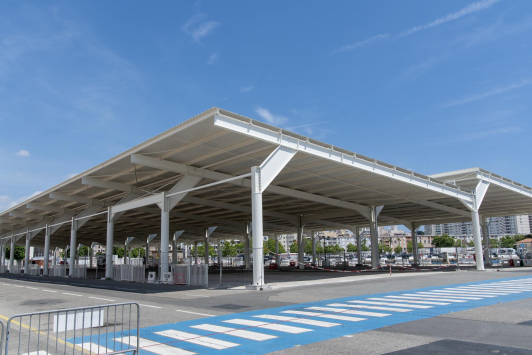 Ombrières photovoltaïques - port de Toulon