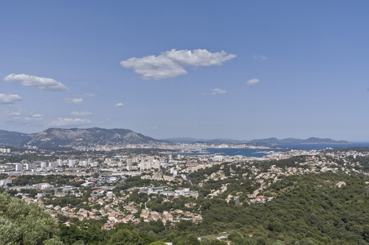 Rade de Toulon vue depuis Six-Fours-les-Plages