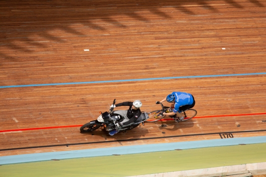 Entrainement de l'équipe russe au Vélodrome