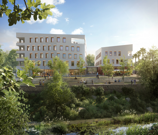 Grand projet urbain à Ollioules (c) Cabinet d'architecture Vezzoni & Associé