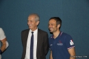 Hubert Falco, Président de TPM, et Franck Cammas, skipper Groupama Team France