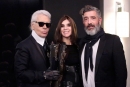 Karl Lagerfeld, Carine Roitfeld et Jean-Pierre Blanc ®Anne Combaz