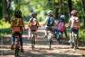 Ecoliers à vélo