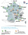Carte des 22 métropoles françaises