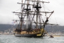 L'Hermione quitte le port de Toulon, lundi 9 avril