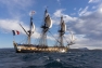 Arrivée de l'Hermione dans la rade de Toulon