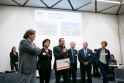 Michel Cresp, président de l'Adeto, recevant le label Parc + Michel Cresp, président de l'Adeto, recevant le label Parc +
